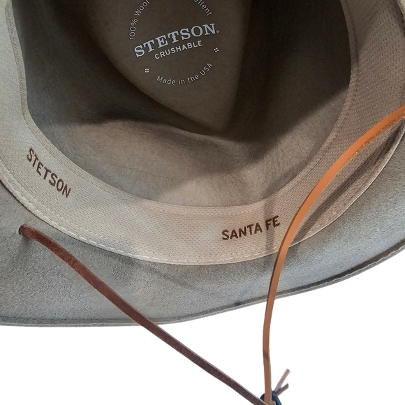 Stetson Tan Wool Hat with Brown Band main image 4